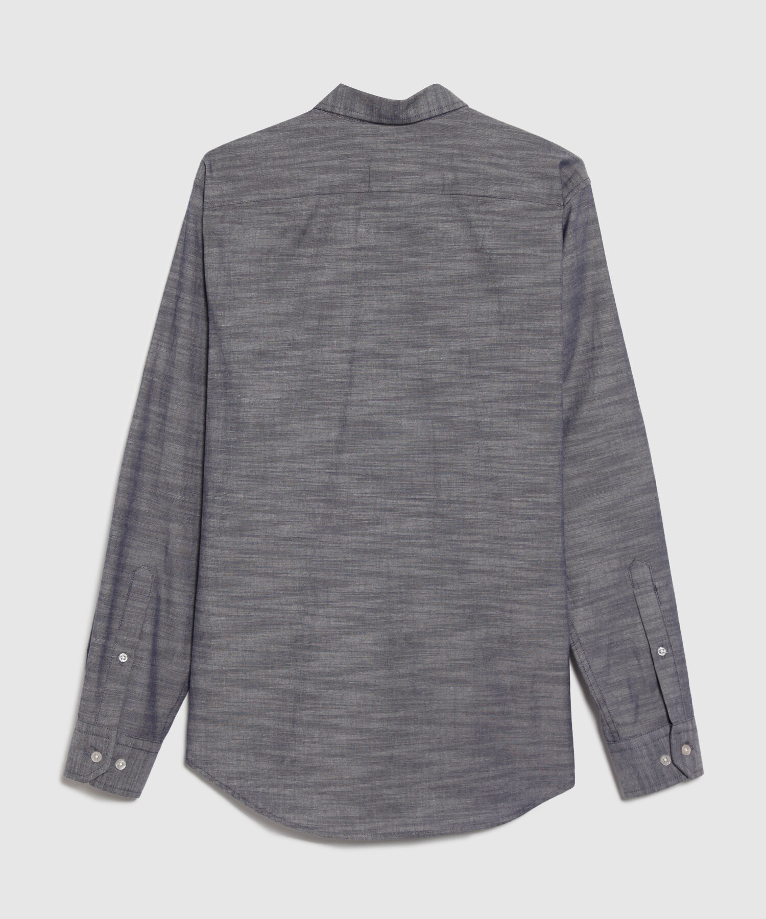 Camisa Manga Larga Con Media Pechera