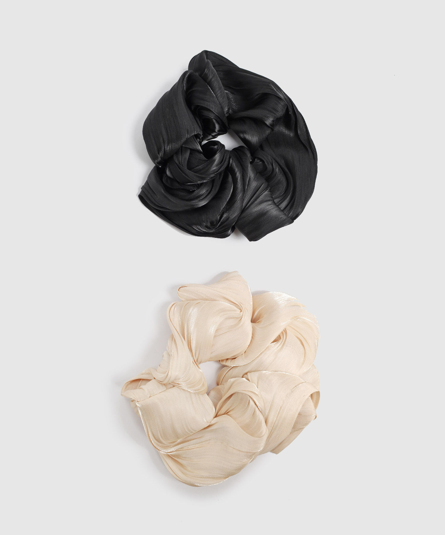 Set De Mo&ntilde;as Scrunchies Unicolor Para Mujer
