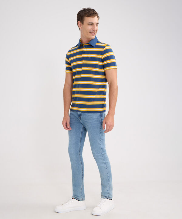 Polo Cuello Duro Rayas