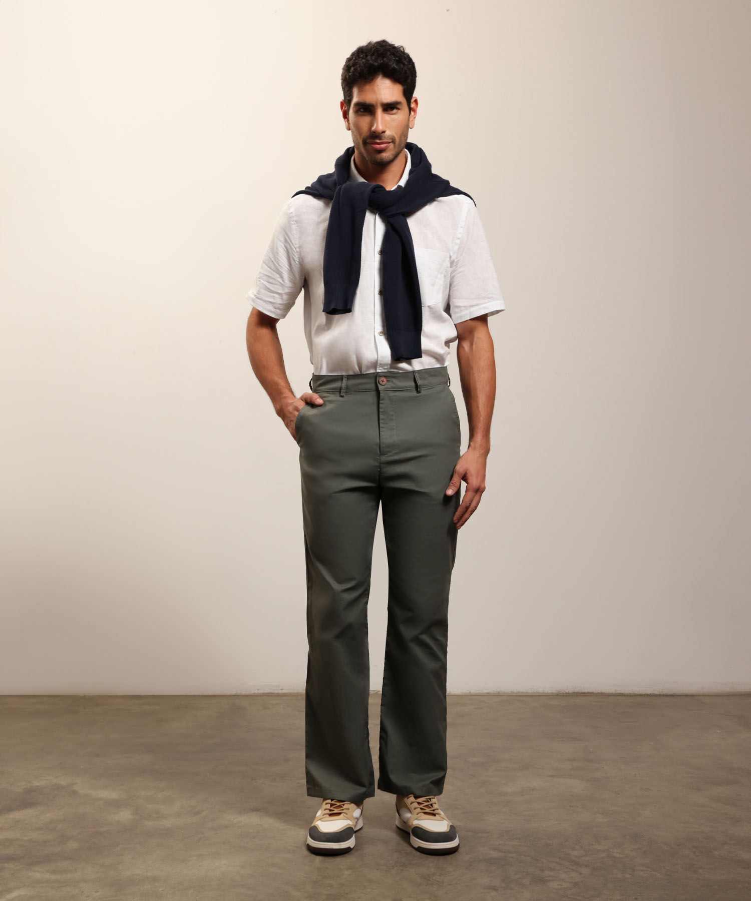 Pantalon Regular Para Hombre