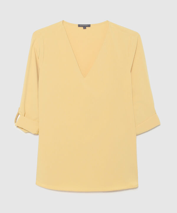 Blusa con Escote en V