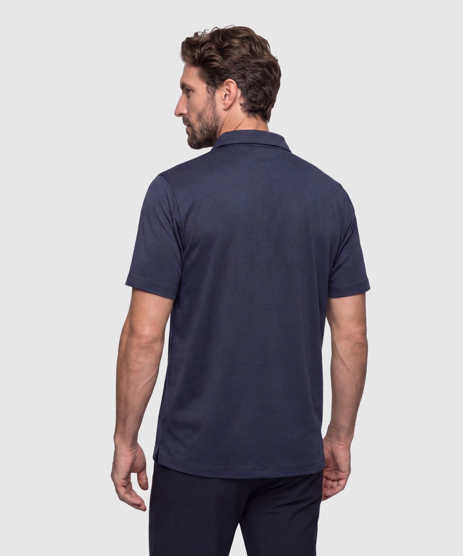 Polo Unicolor Regular Para Hombre