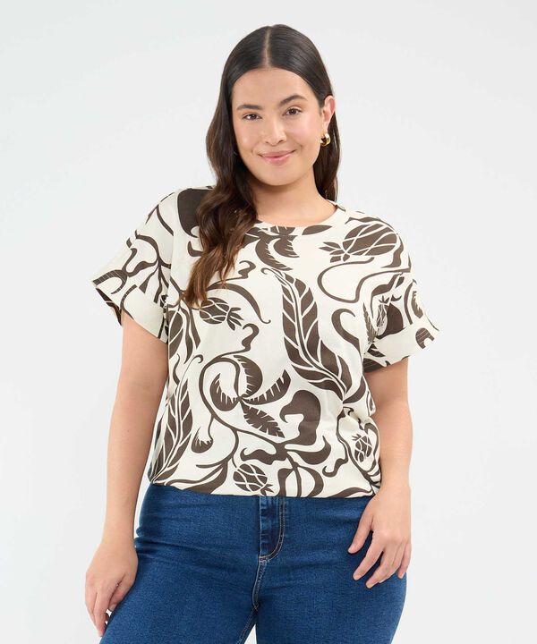 Camiseta Estampado Botánico image number null