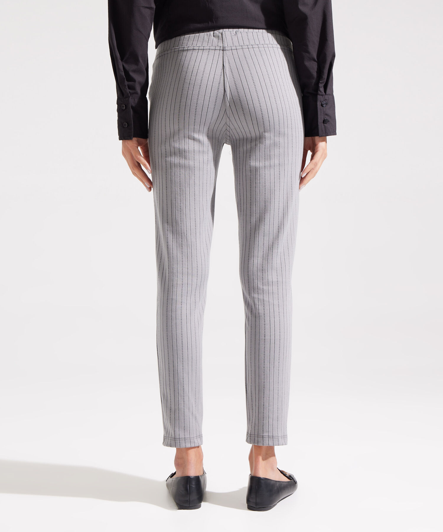 Leggins a Rayas con Bolsillos Falsos