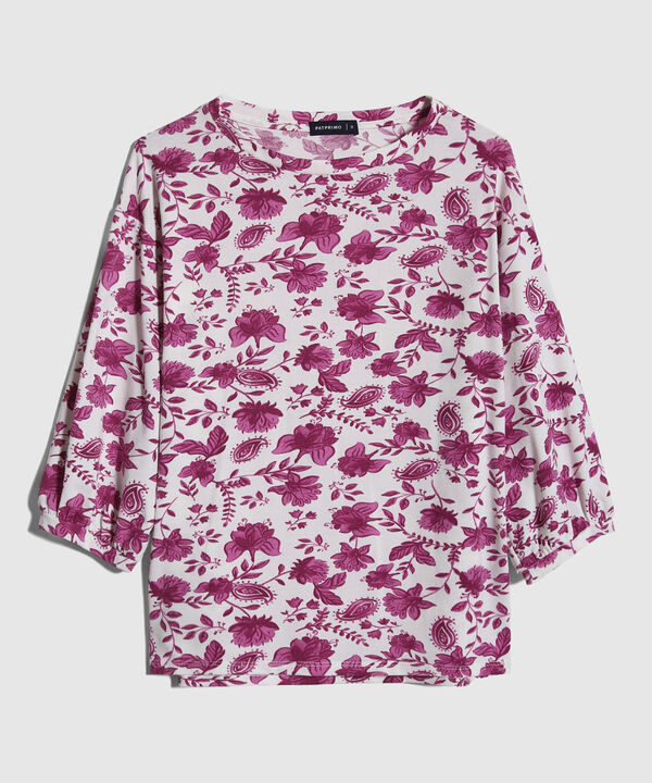Camiseta Estampado Floral