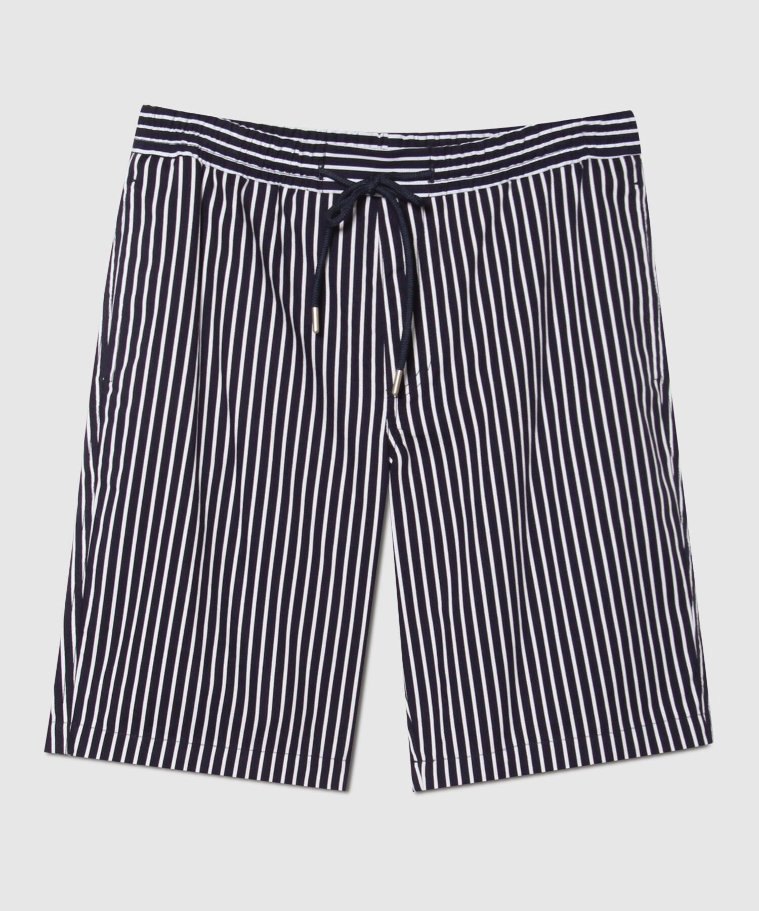 Bermuda Cintura Elástica Estampada Rayas