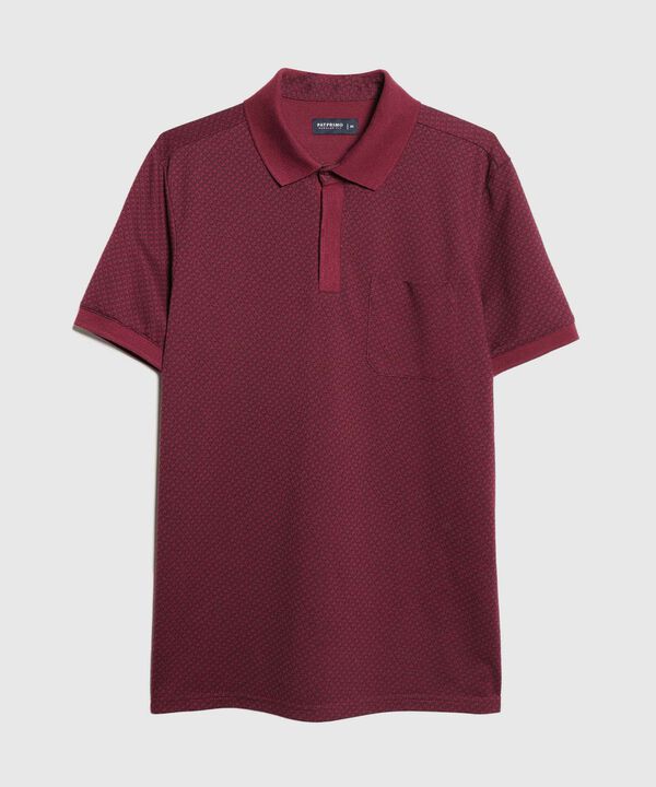 Polo Manga Corta Cuello Tejido