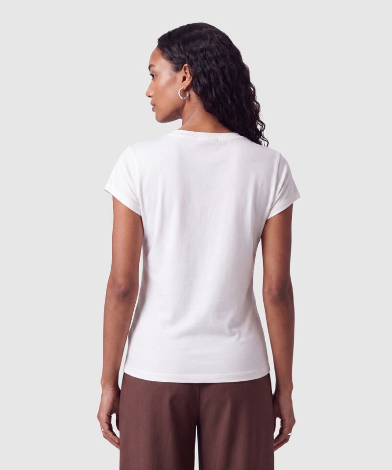 Camiseta Estampada Manga Corta Para Mujer