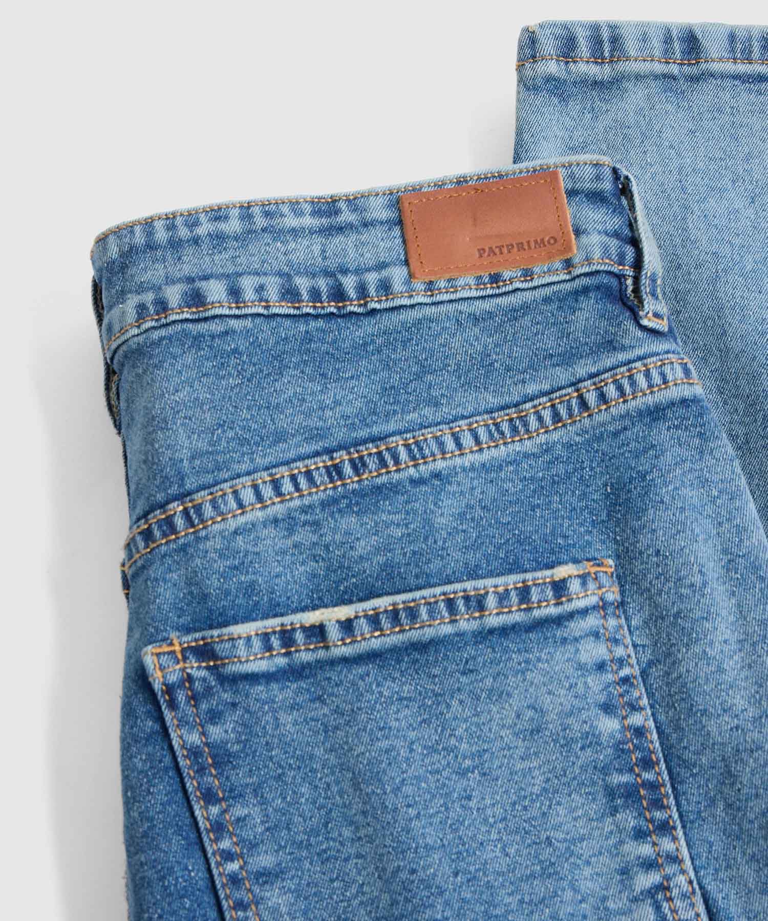 Jean Mom de Tiro Alto para Mujer