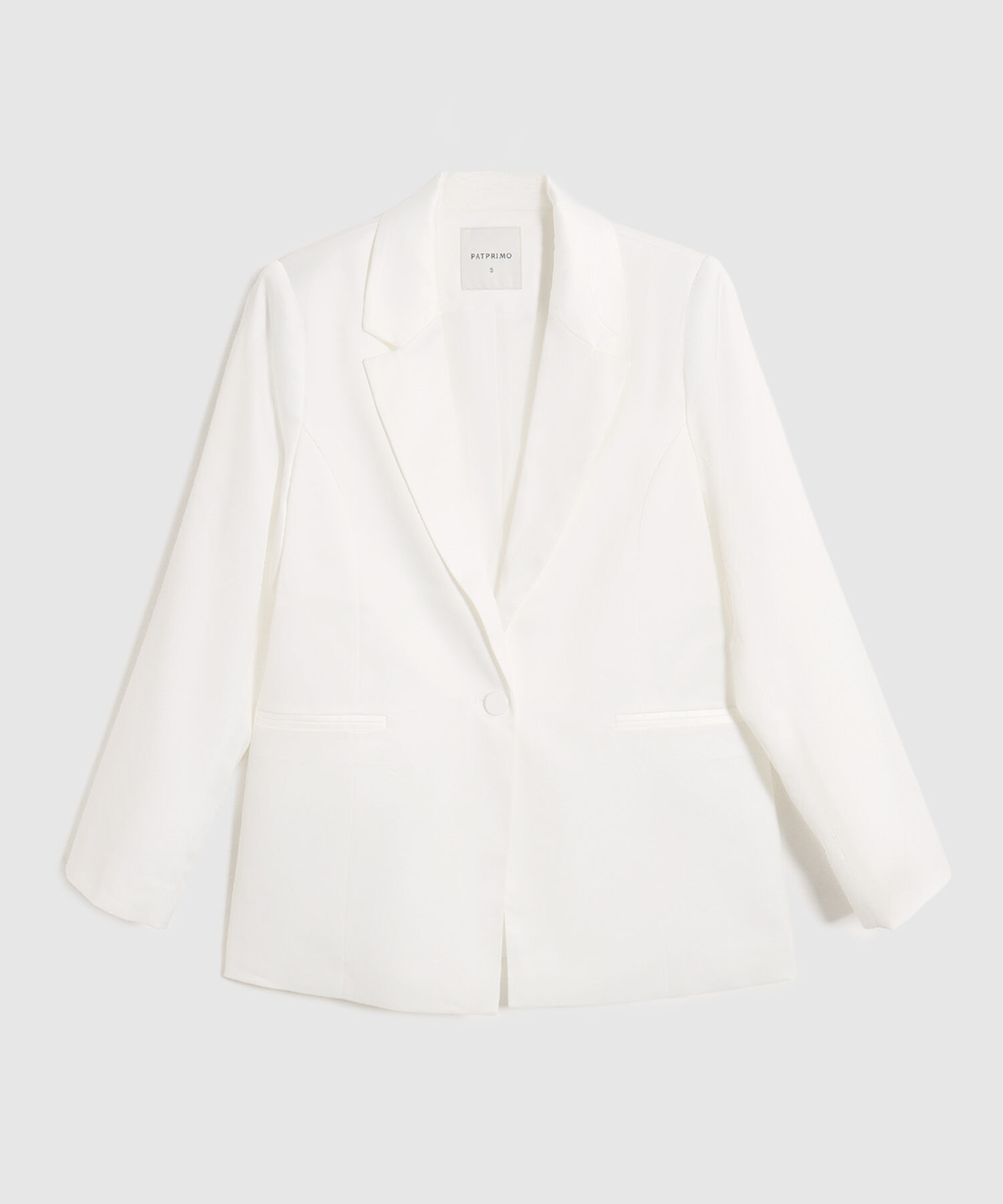 Blazer Para Mujer Con Ajuste De Bot&oacute;n