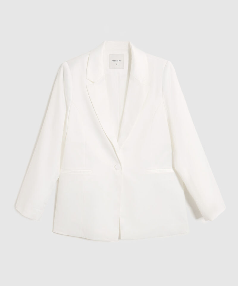 Blazer Para Mujer Con Ajuste De Bot&oacute;n