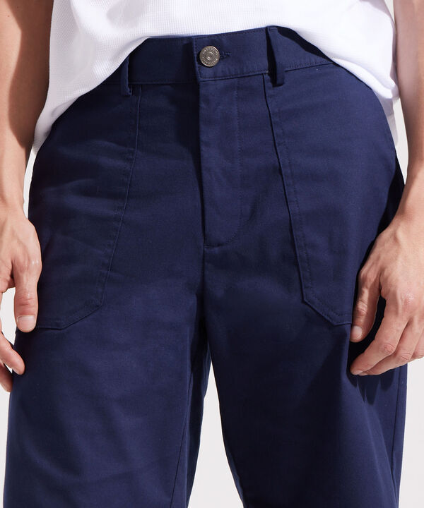 Bermuda Unicolor Con Bolsillos De Parche Laterales Y Silueta Regular Fit, Campiello