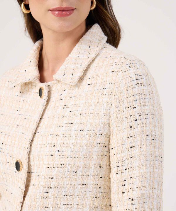 Chaqueta Texturizada Con Cuello Camisero image number null