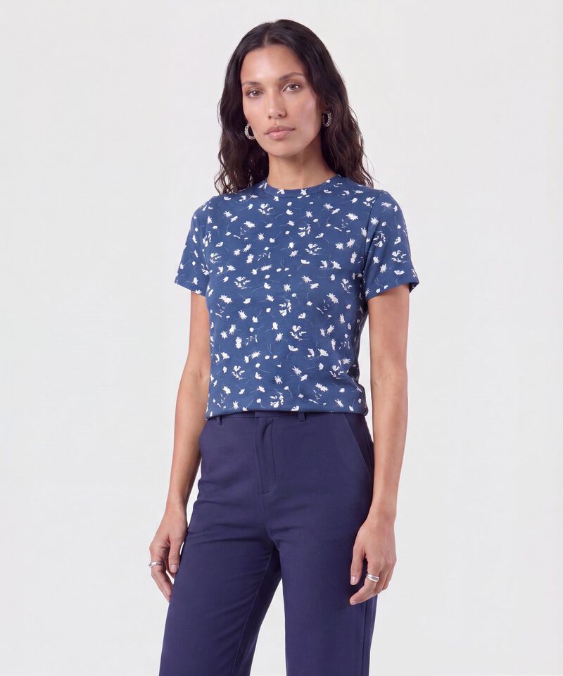 Camiseta Manga Corta Cuello Redondo Mujer