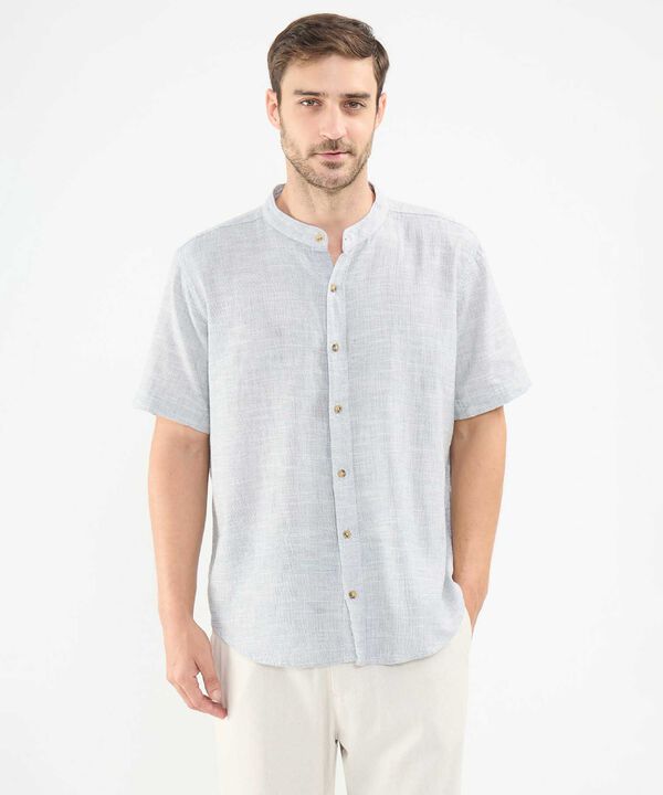 Camisa en Efecto Lino image number null
