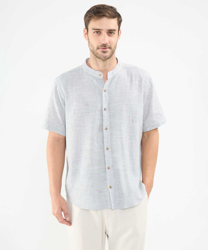 Camisa en Efecto Lino