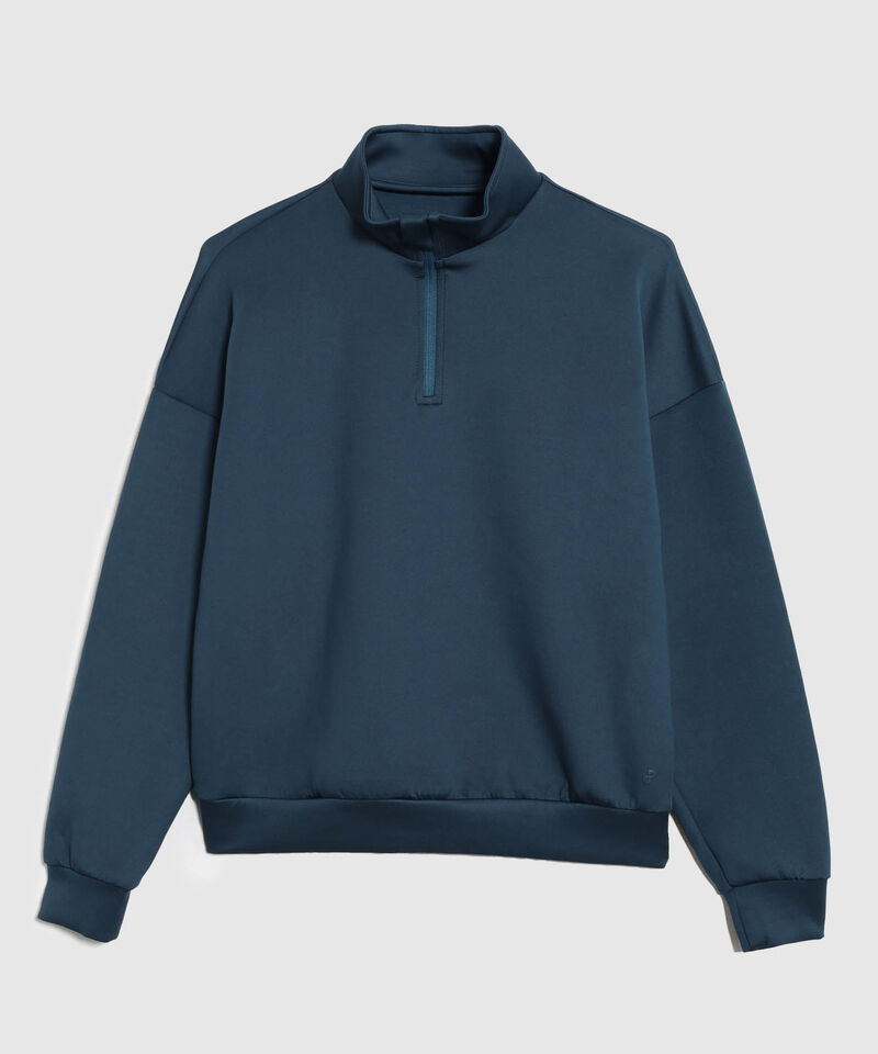 Buzo Unicolor Cuello Alto 