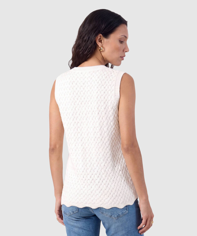 Camiseta Sisa Tejida Texturizada Para Mujer