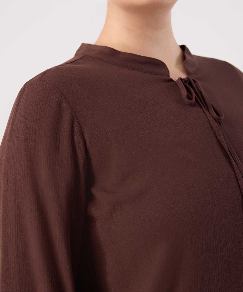 Blusa Fluida con Amarre Frontal para Mujer Curvy