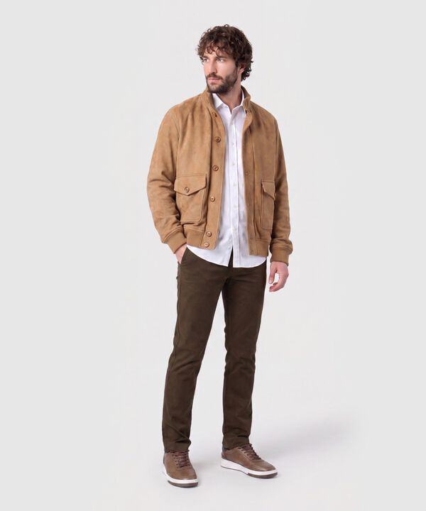 Camisa Manga Corta De Punto Para Hombre