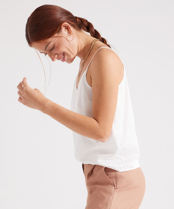Blusa Lencera Unicolor Satin