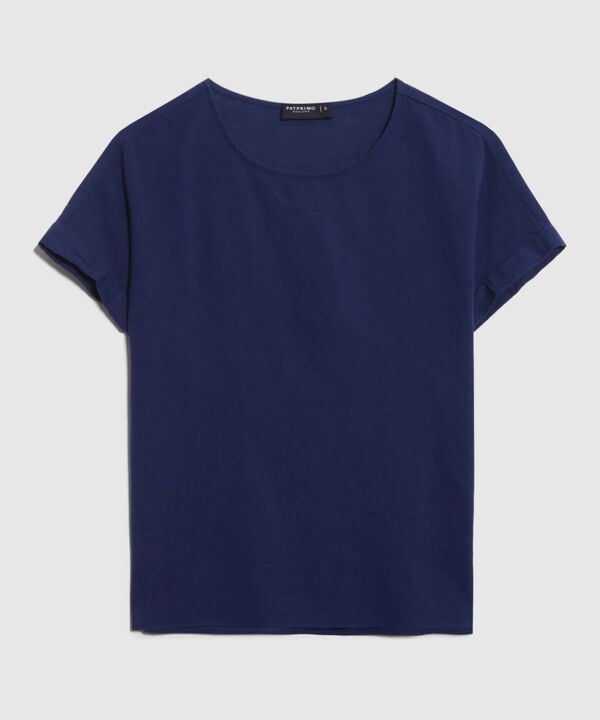 Blusa en Efecto Lino image number null
