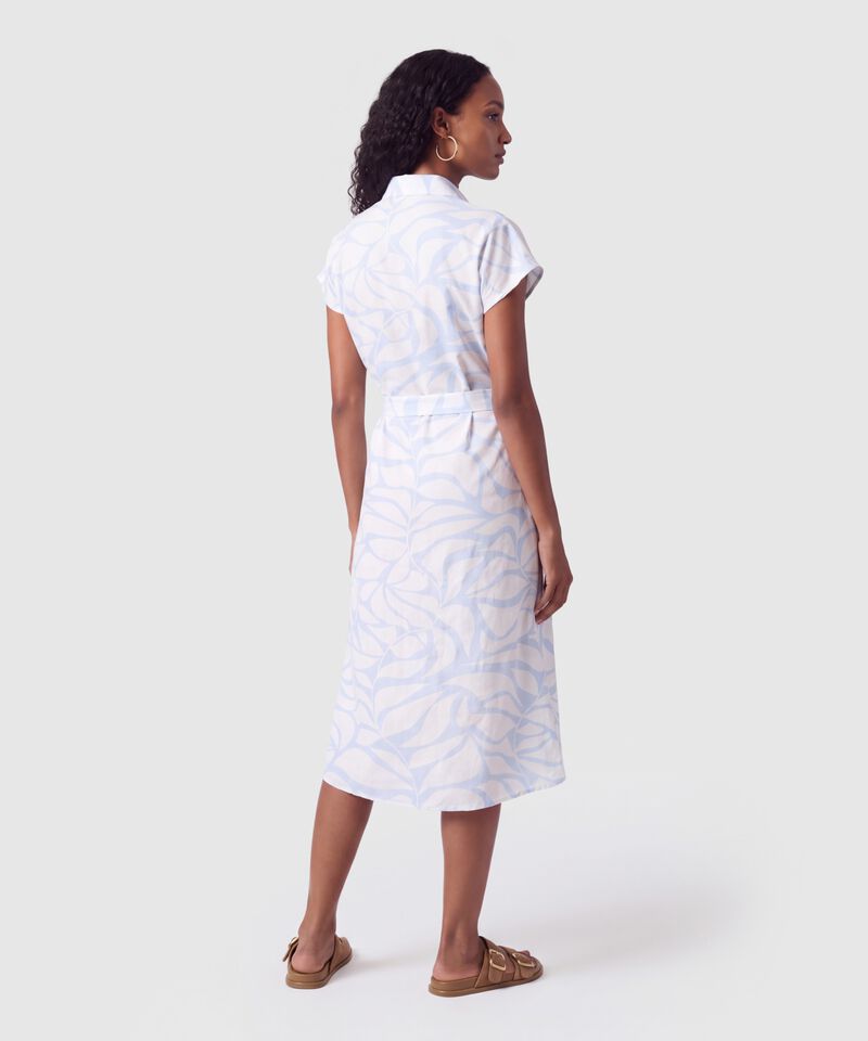 Vestido Camisero Con Cintur&oacute;n Para Mujer