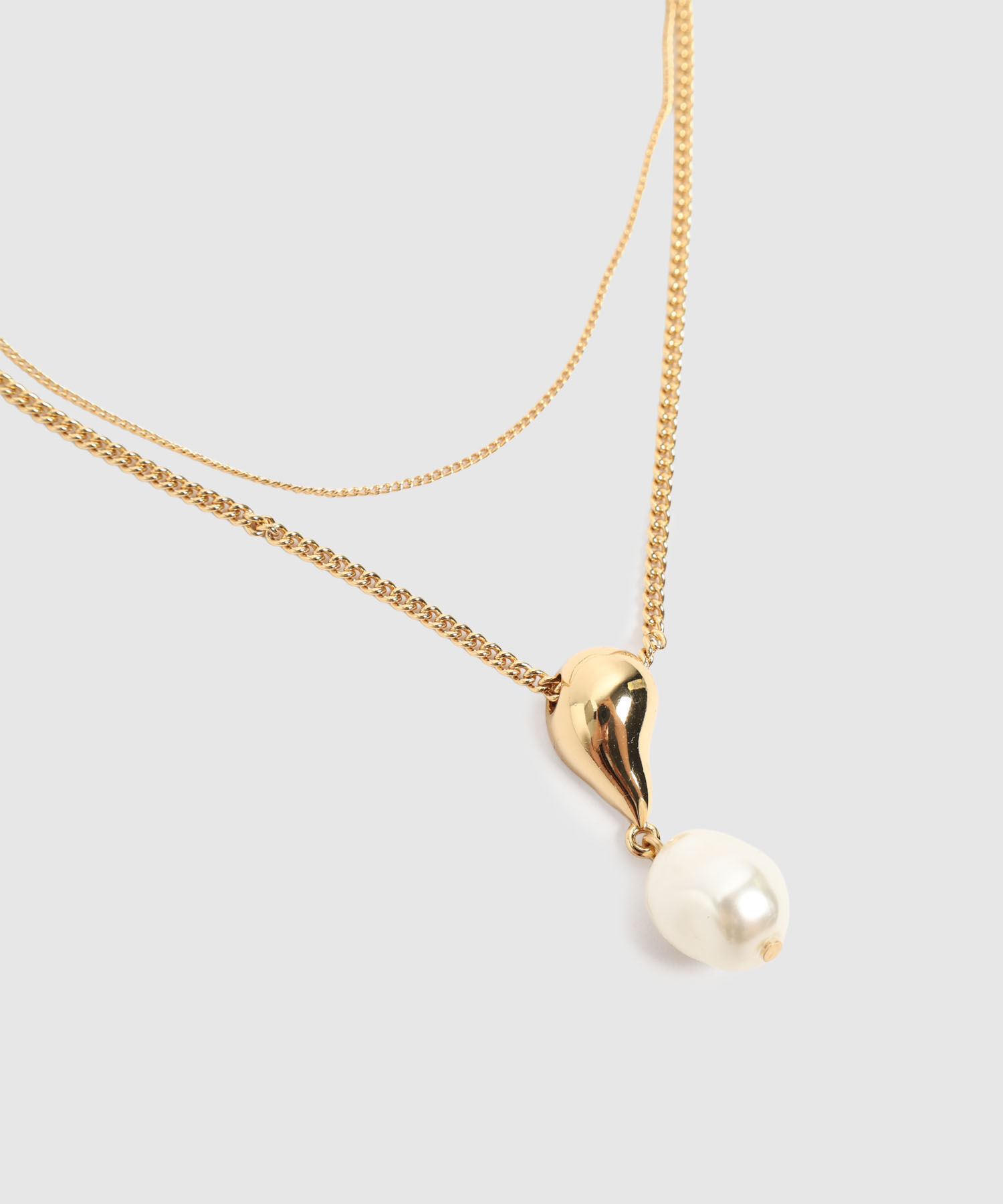 Set De Collar Y Aretes Con Perla Para Mujer