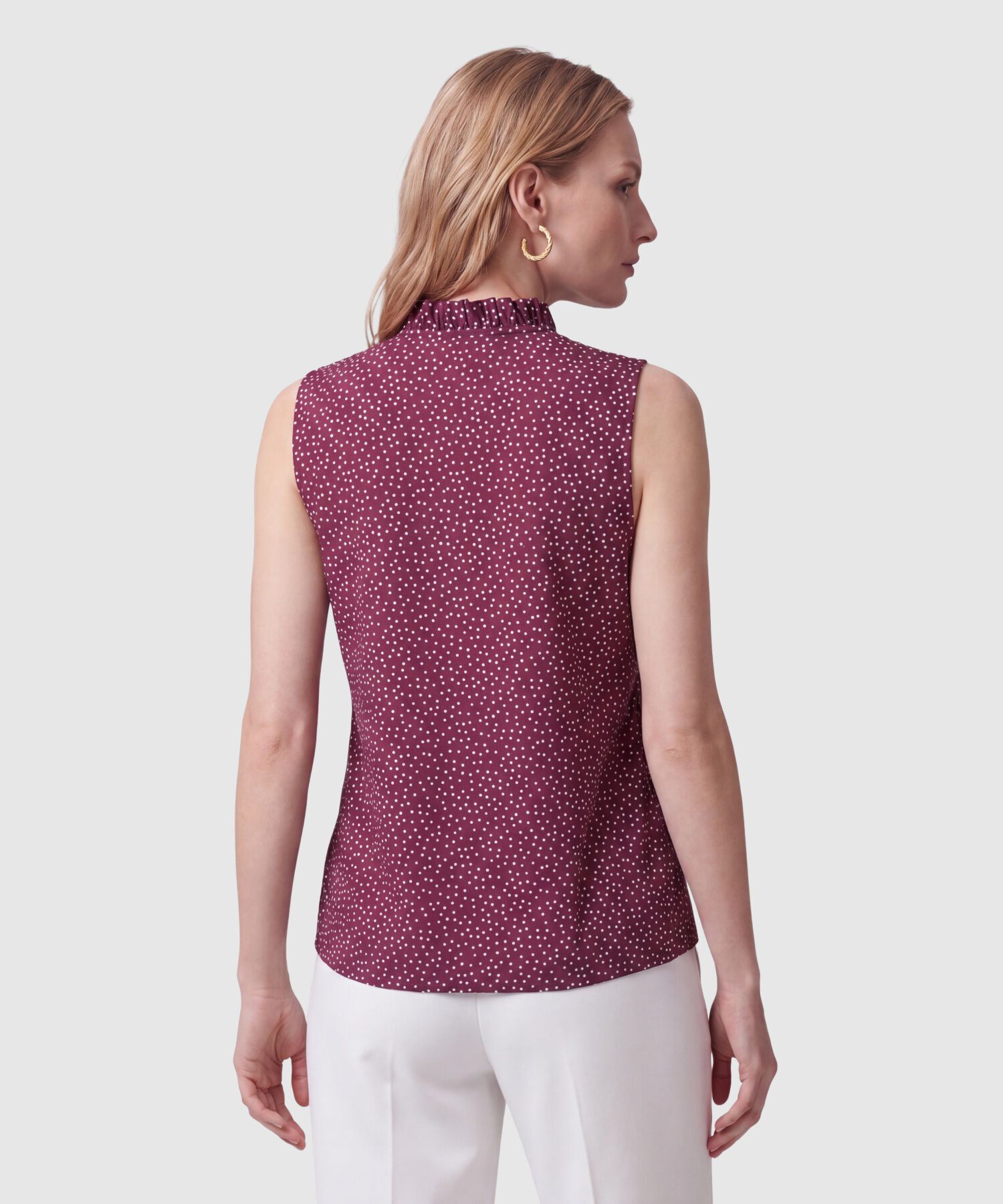 Blusa Estampada Sin Mangas Para Mujer