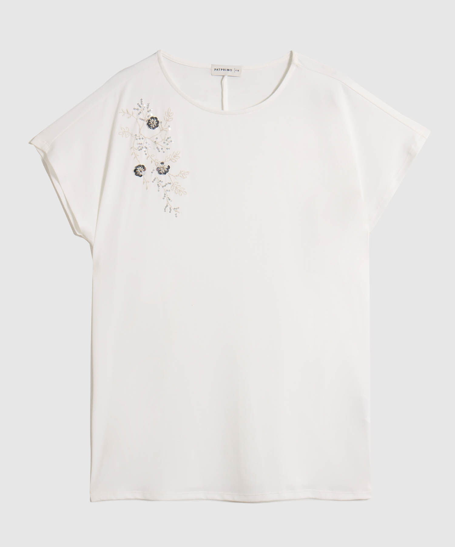 Camiseta Manga Corta Estilo Minimalista Para Mujer Curvy