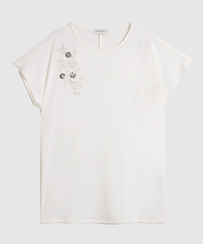 Camiseta Manga Corta Estilo Minimalista Para Mujer Curvy