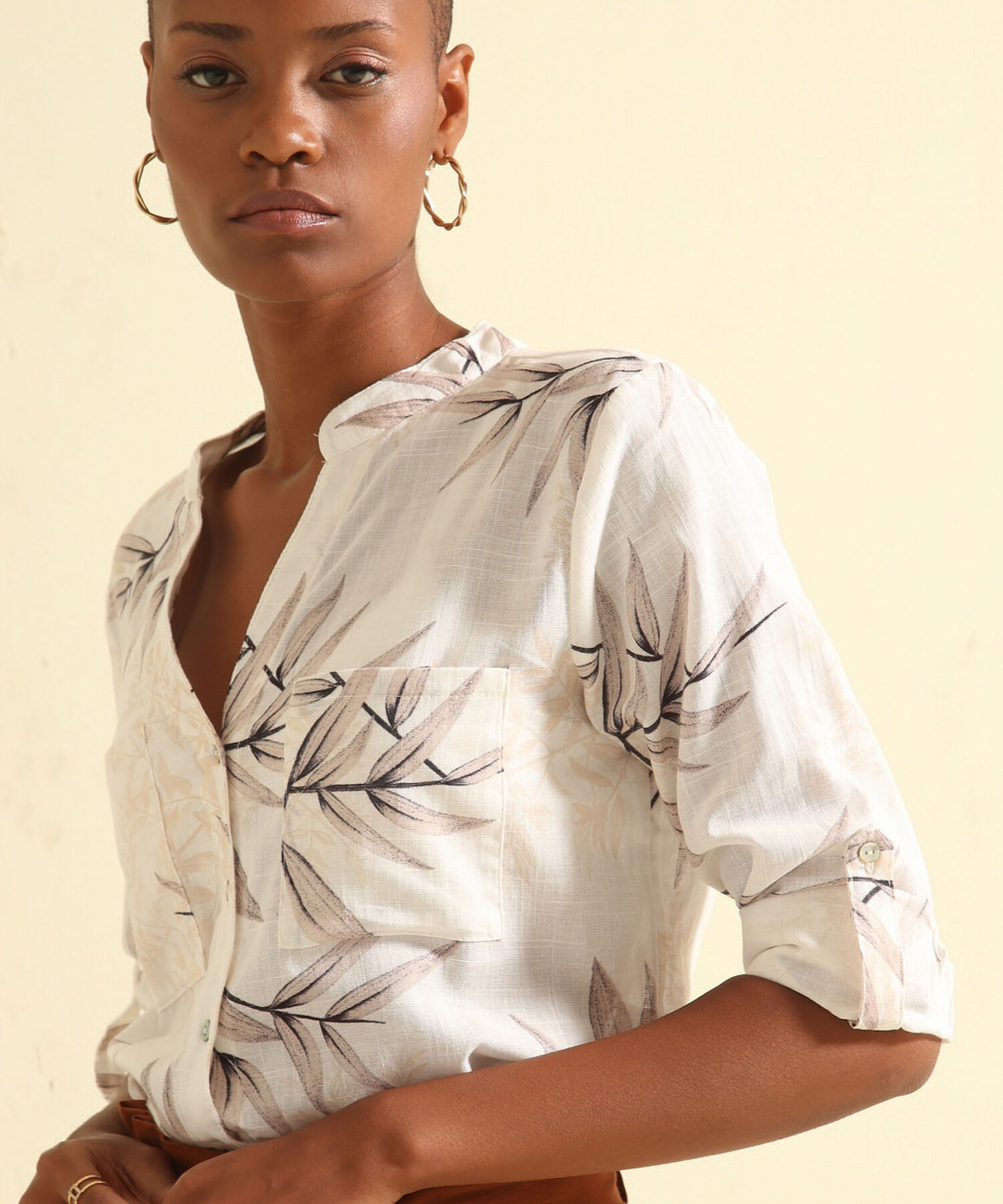 Blusa Manga Larga  Estampada
