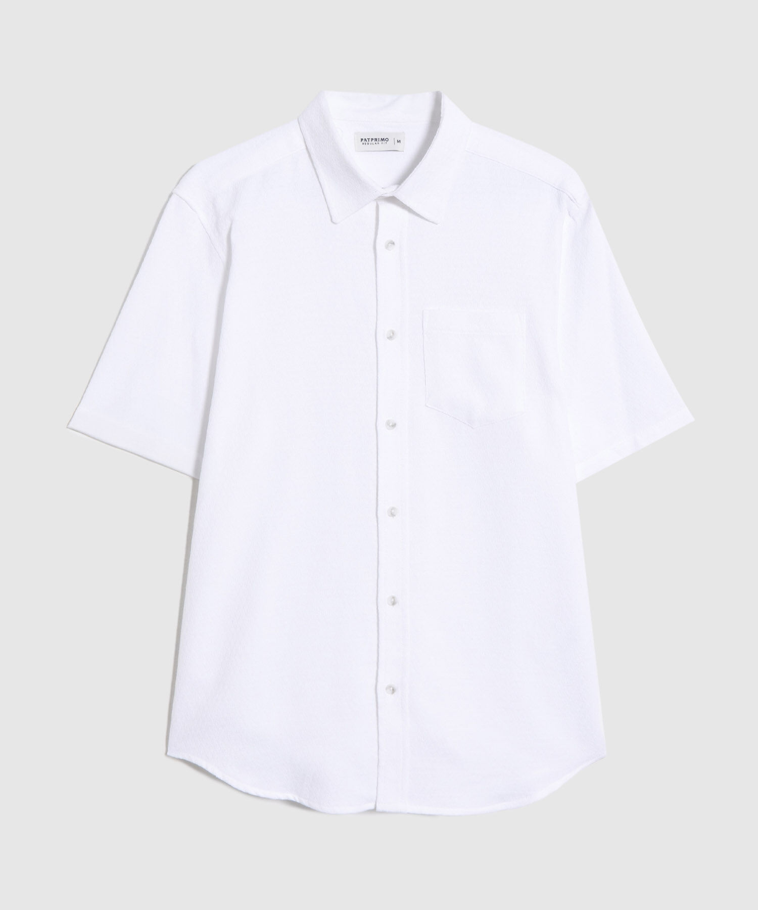 Casual De Manga Corta Con Textura Para Hombre