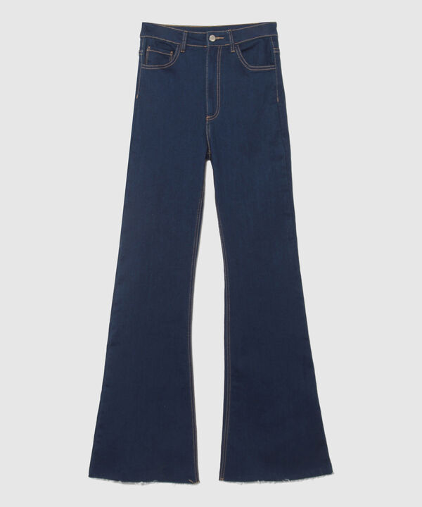 Jean Flare Azul Raw