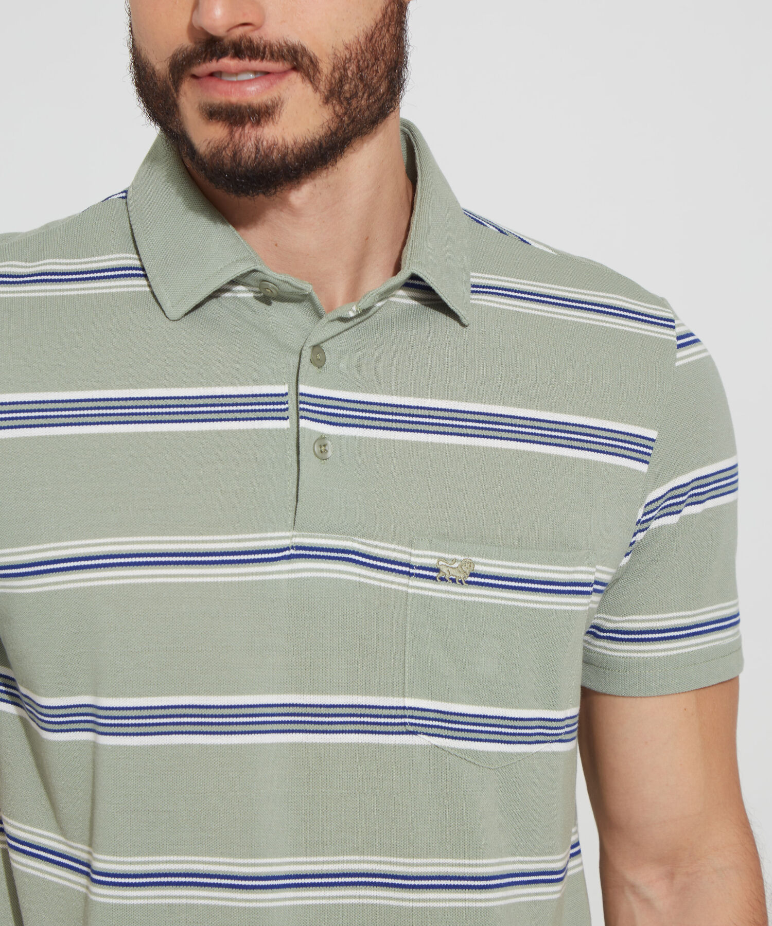 Polo Prete&ntilde;ida, Cuello Duro Con Bolsillo Y Silueta Regular Fit