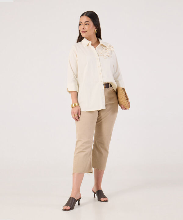 Camisa Manga Corta Para Mujer image number null