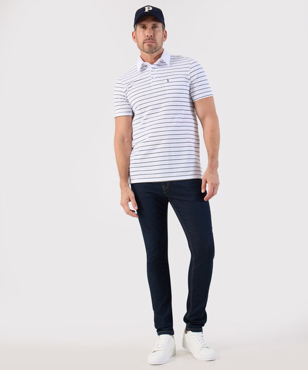 Polo De Rayas Con Bolsillo Para Hombre image number null