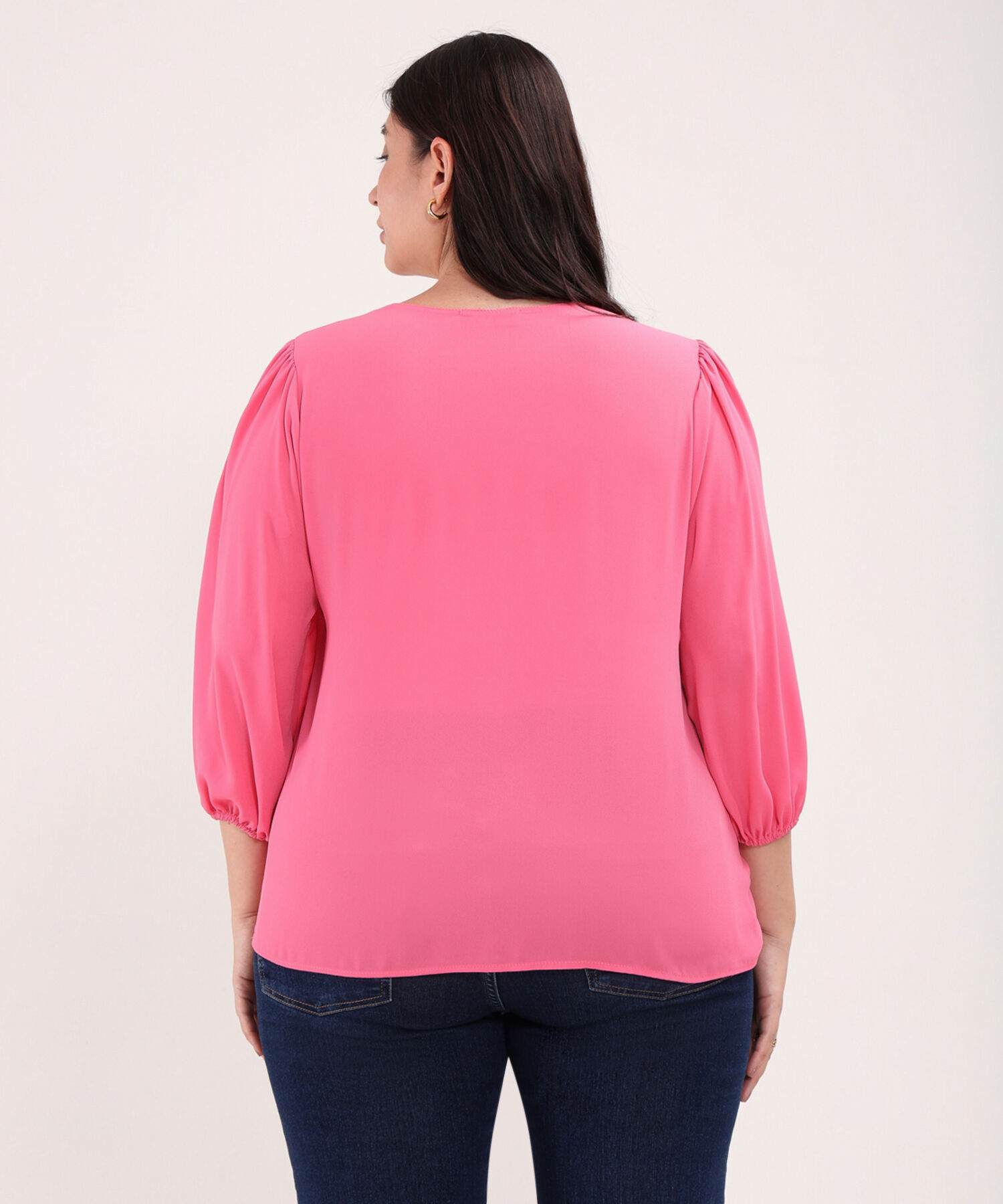 Blusa Unicolor Fluida