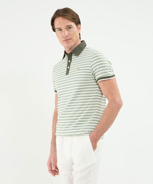 Polo Preteñida Cuello Máquina Sin Bolsillo