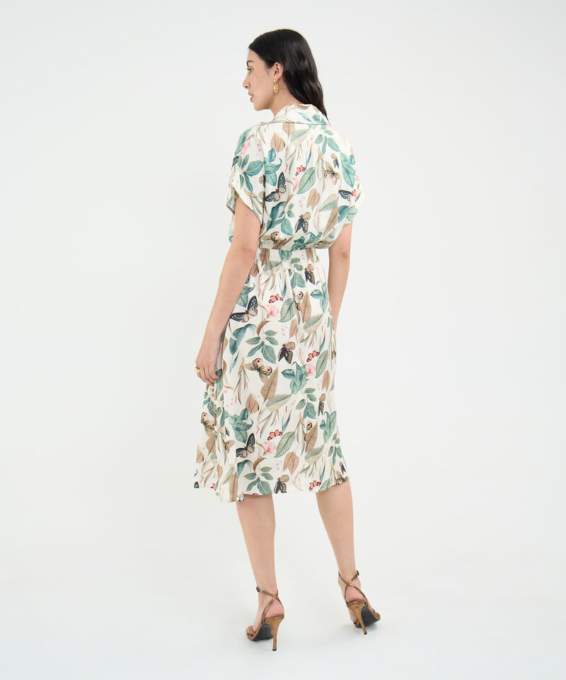 Vestido Camisero Estampado Botánico