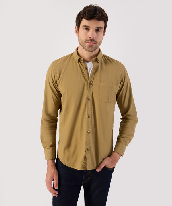 Camisa Manga Larga Con Bolsillo Para Hombre image number null
