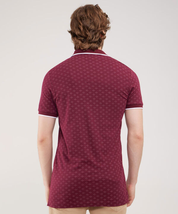 Polo Estampada, Cuello Tejido