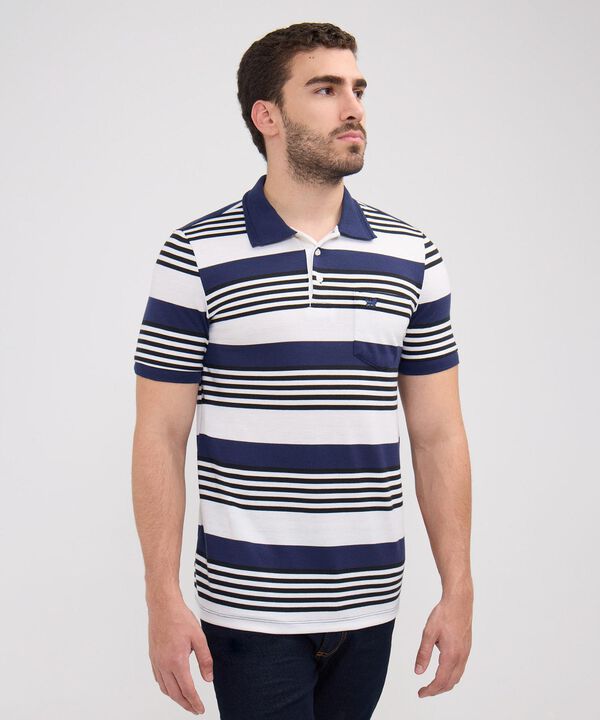 Polo Preteñida Cuello Y Puños Tejidos Con Bolsillo image number null
