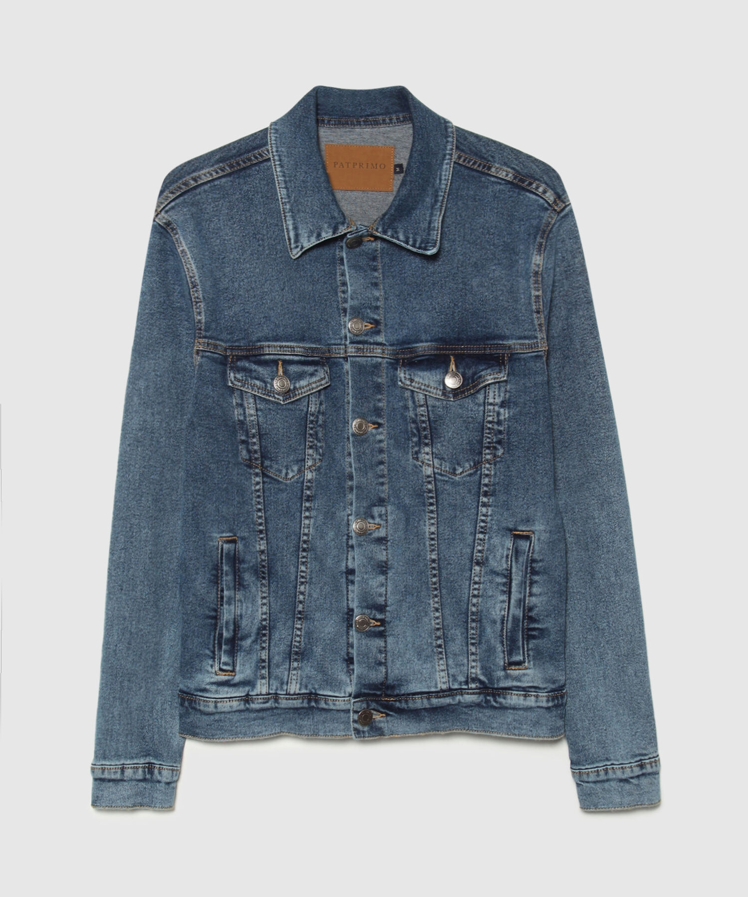 Chaqueta Trucker Tono Azul  Oscuro