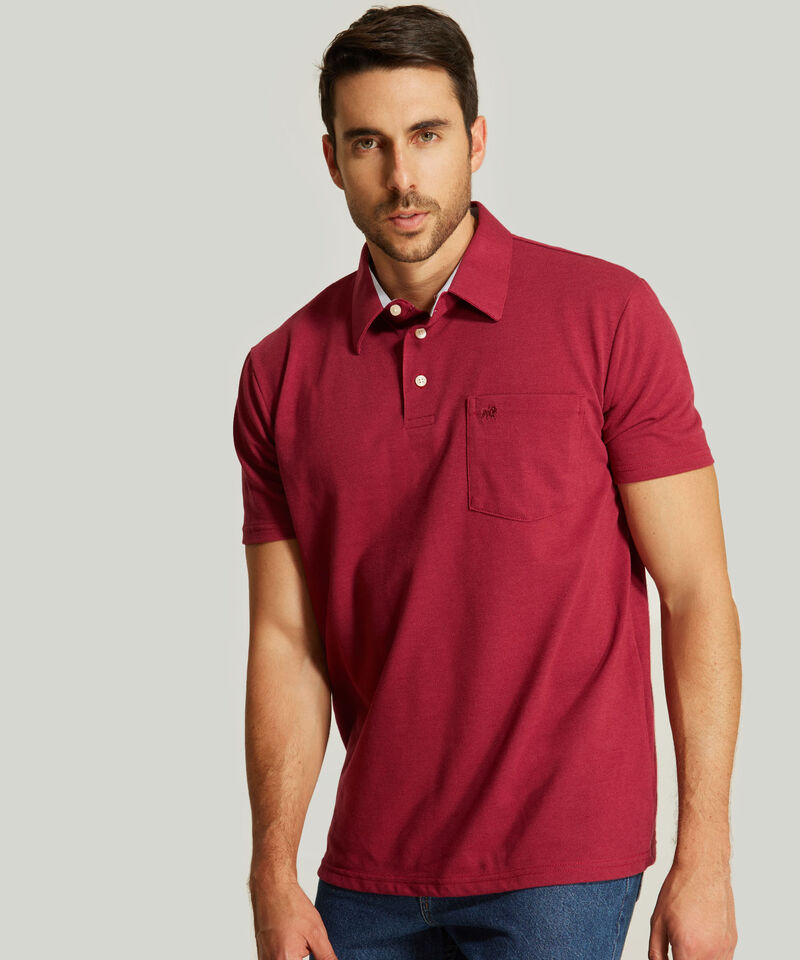 Polo Cuello Duro Con Bolsillo