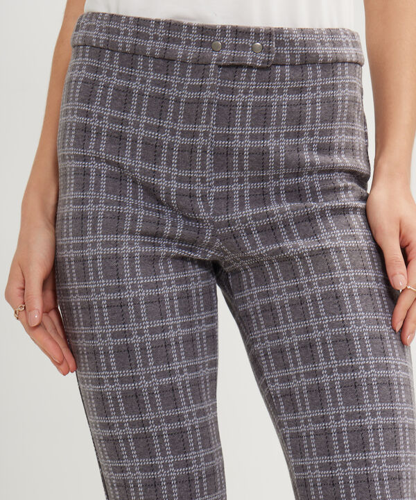 Legging Tiro Alto, Pretina Cruzada Con Broches image number null