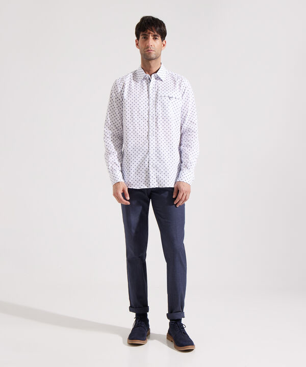 Camisa Manga Larga Estampada