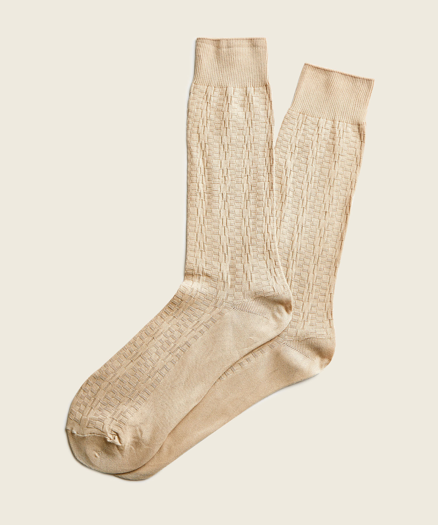 Medias Blancas Con Textura