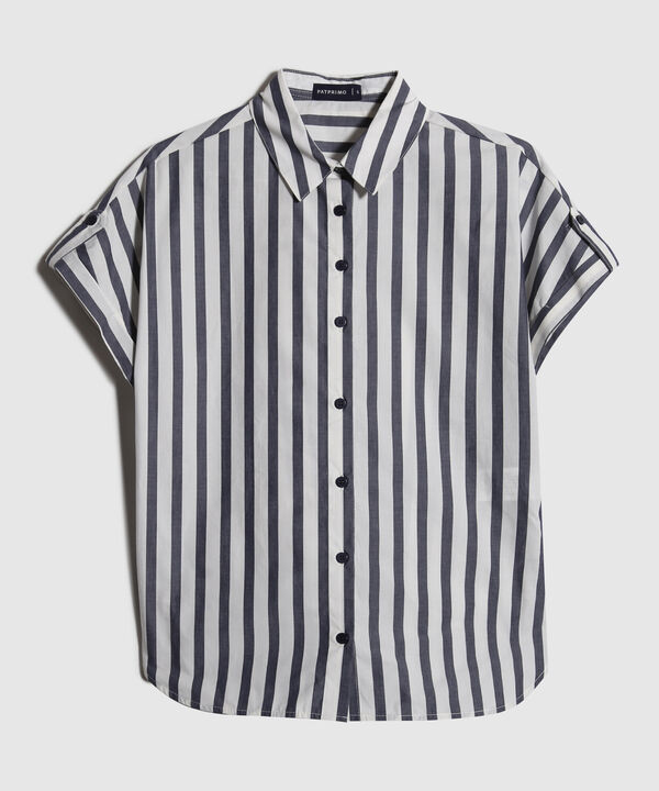 Camisa Con Charretra Preteñida