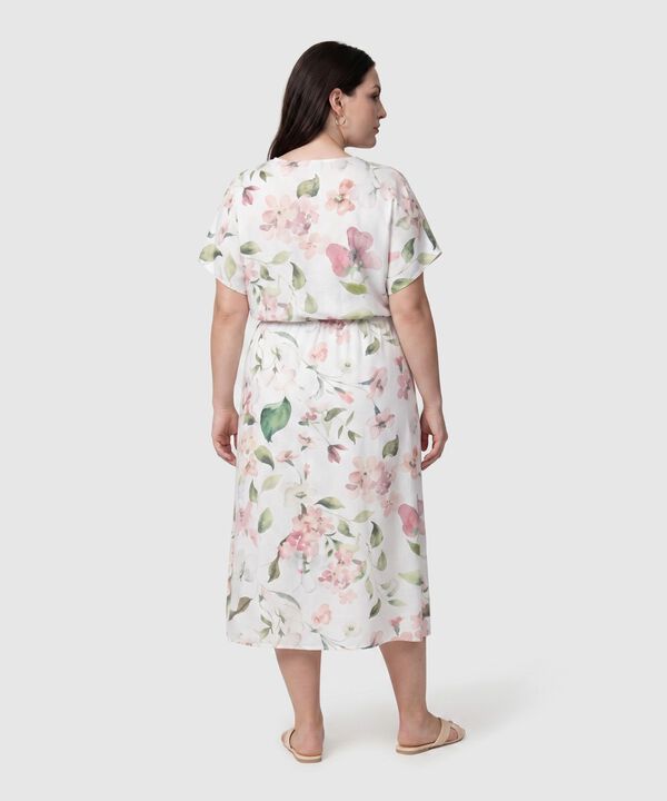 Vestido Cruzado Con Cintura El&aacute;stica Para Mujer Curvy